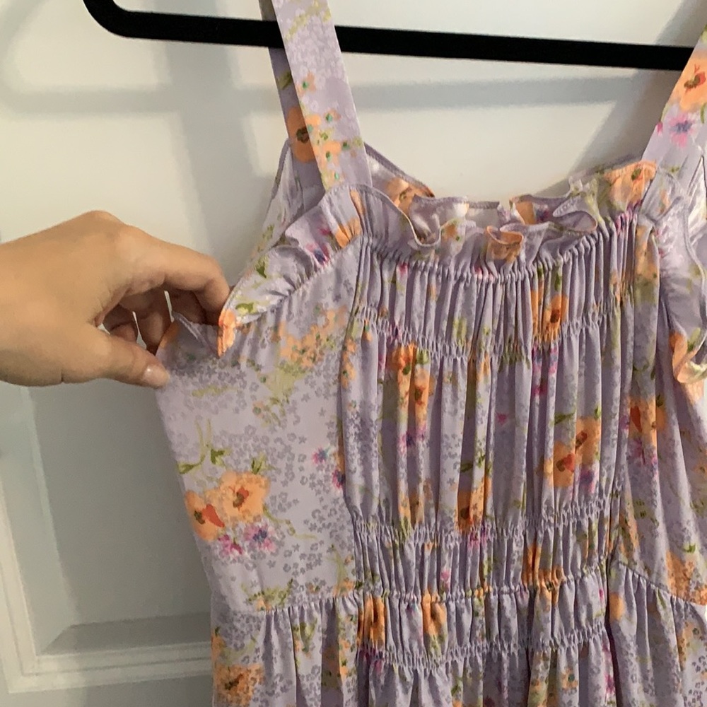 NWT Rebecca Taylor Silk, Floral Tiered Maxi Dress - Picture 7 of 14